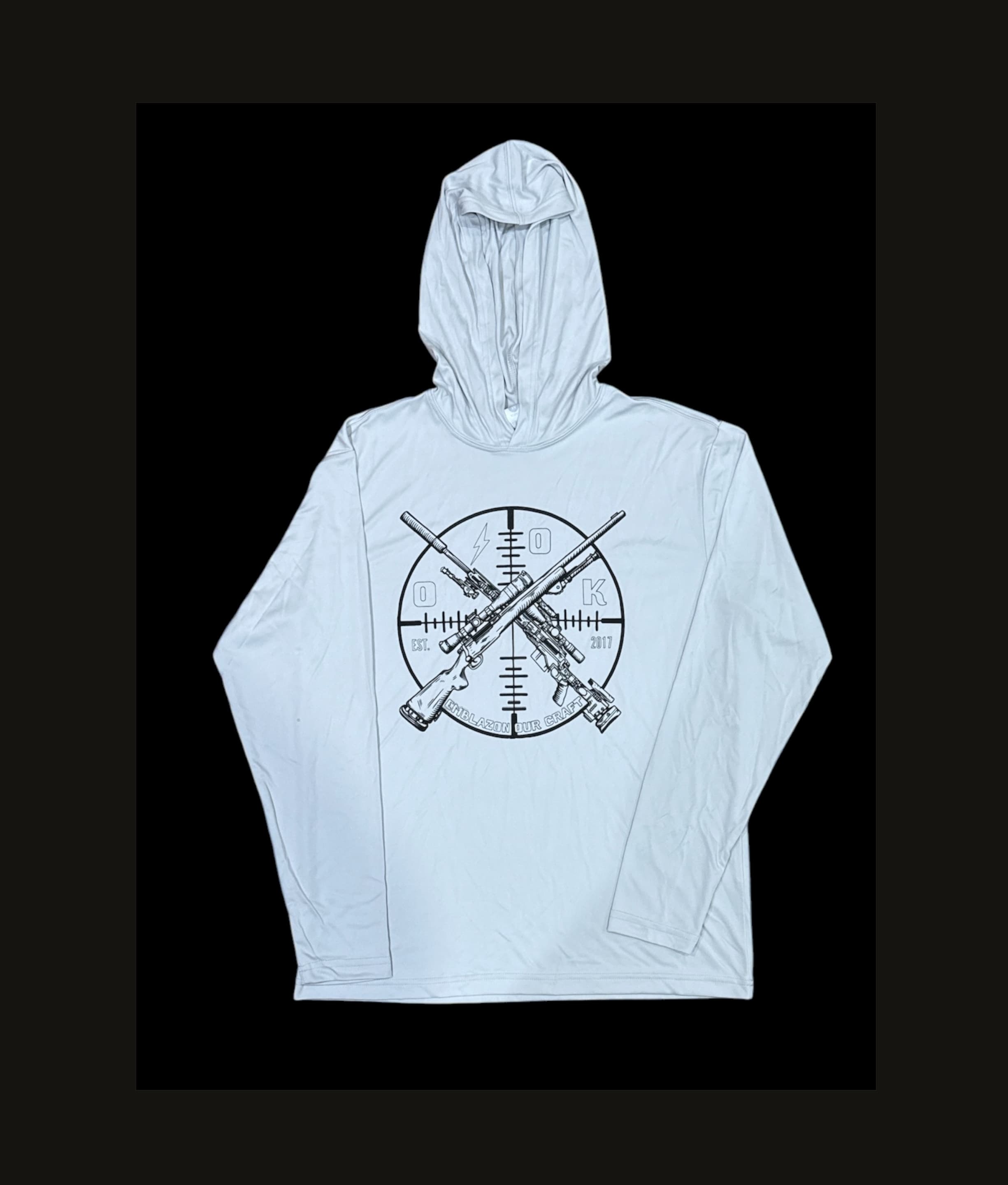 T.A.C. X-Ray Sun Hoodie - Silver